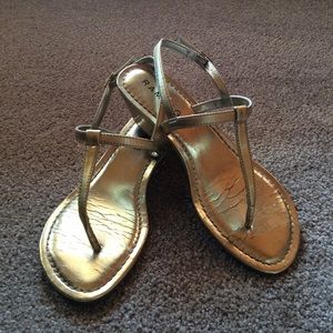 Mirror wedge sandal